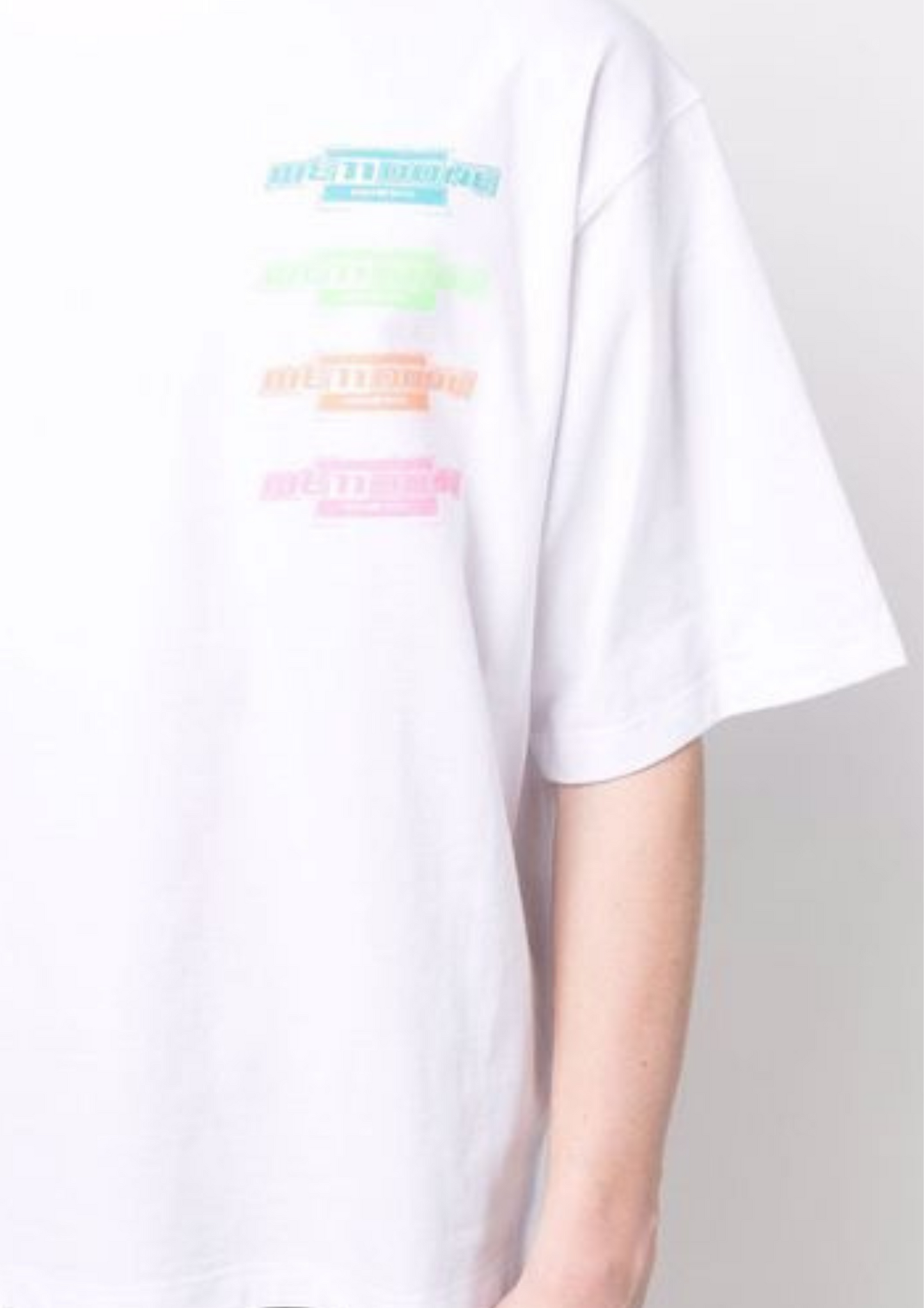 WE11DONE Printed Logo T-Shirt (White)