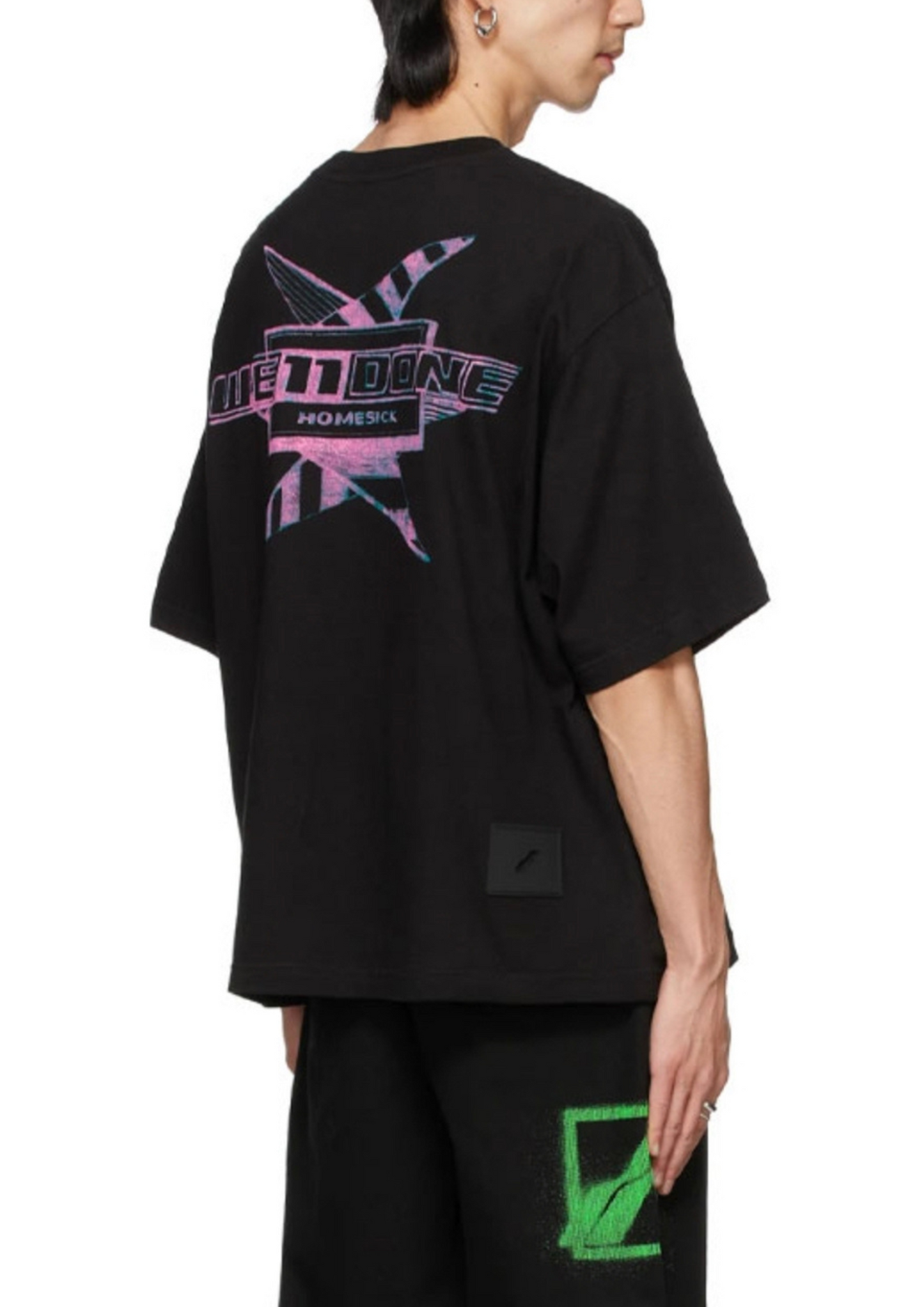 WE11DONE Printed Logo T-Shirt (Black)