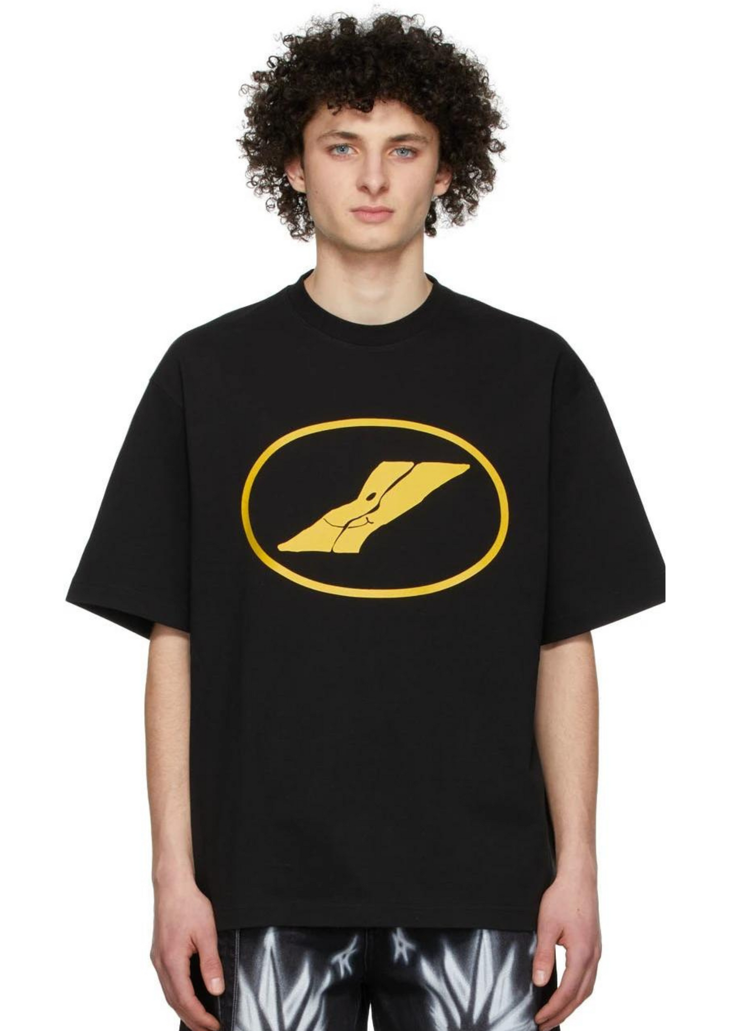 WE11DONE Printed T-Shirt (Black)
