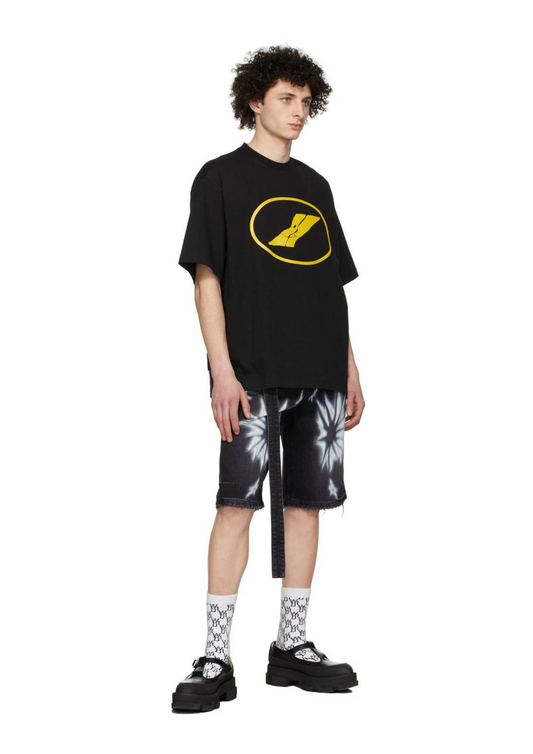 WE11DONE Printed T-Shirt (Black)
