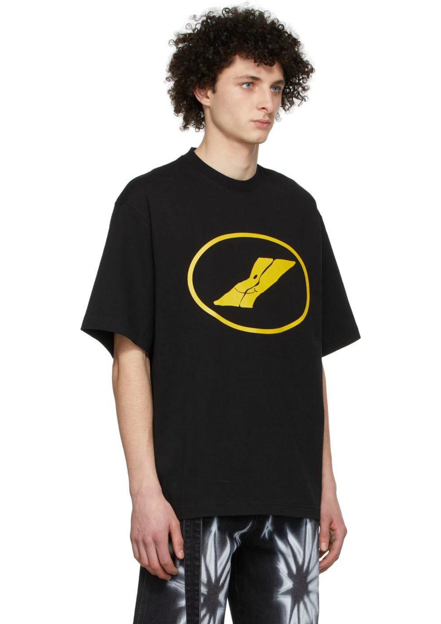 WE11DONE Printed T-Shirt (Black)