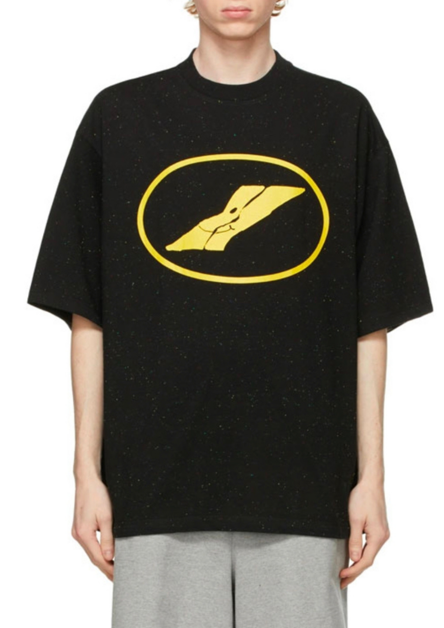 WE11DONE Printed T-Shirt (Black)