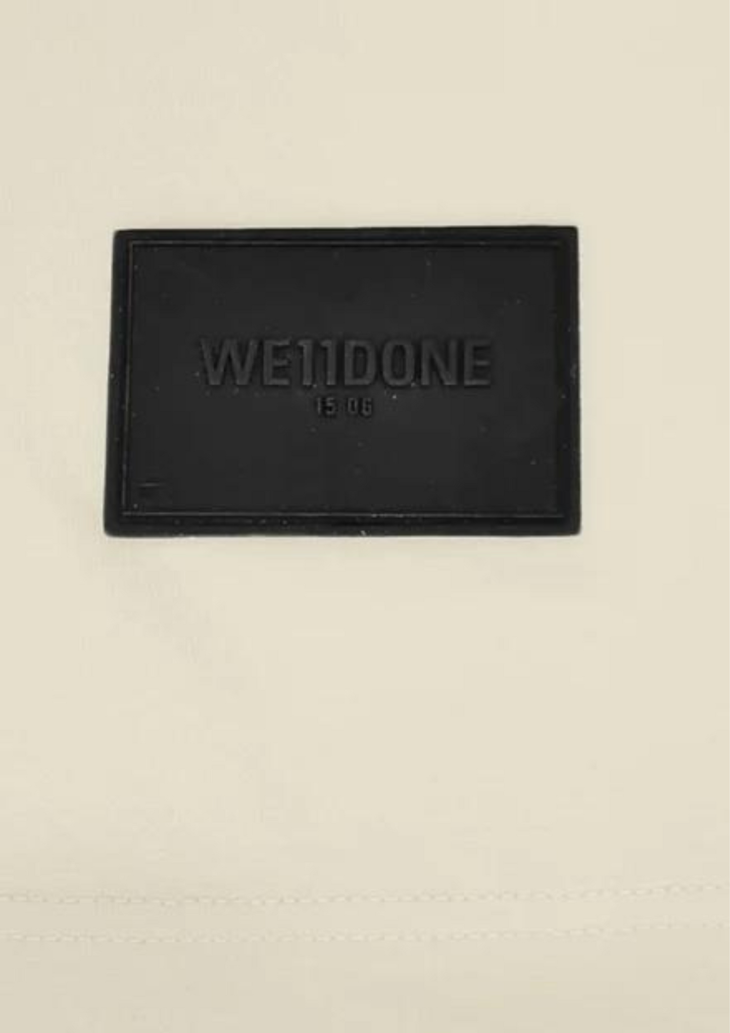 WE11DONE Multi Logo Printed T-Shirt (Cream)