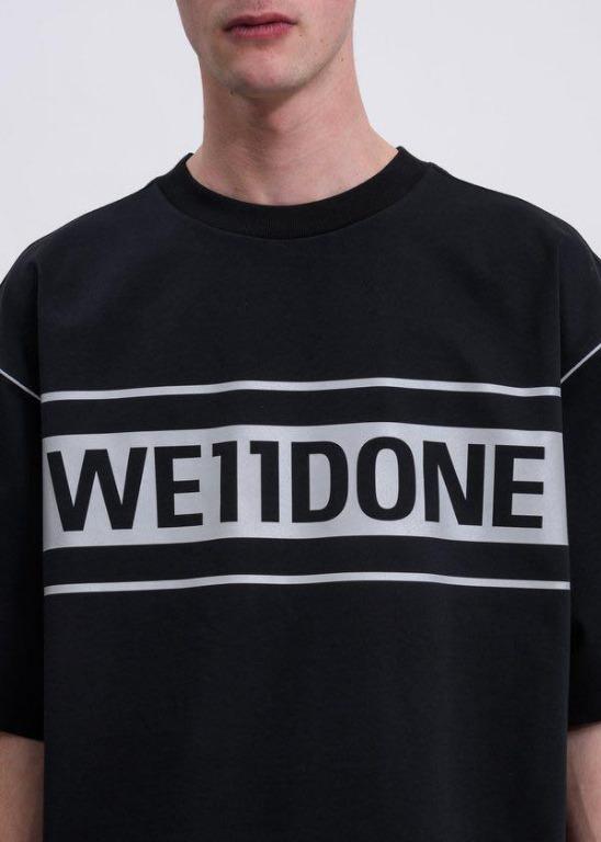 WE11DONE Black Reflective Logo T-Shirt - Shop Streetwear, Sneakers, Slippers and Gifts online | Malaysia - The Factory KL