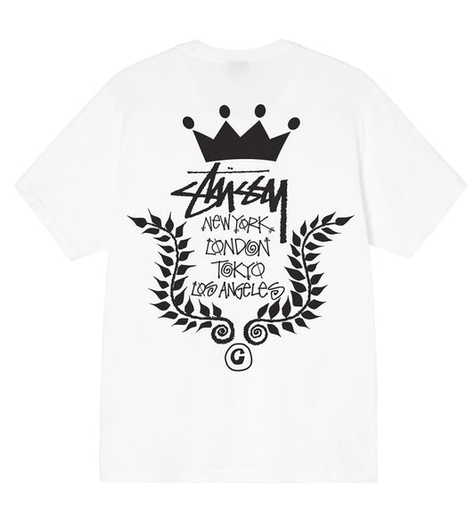 Stussy Crown Wreath Tee (White)