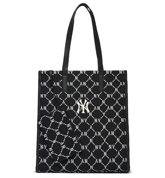 MLB Diamond Jackquard Tote Bag NY (Black)