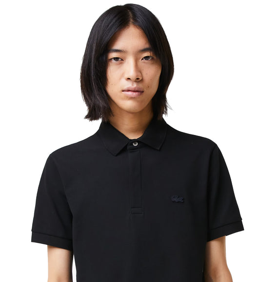 Lacoste Regular Fit Piqué Polo Shirt (Black)