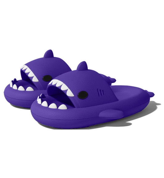 Chikoku Smooth Fun Shark Sandals (Purple)