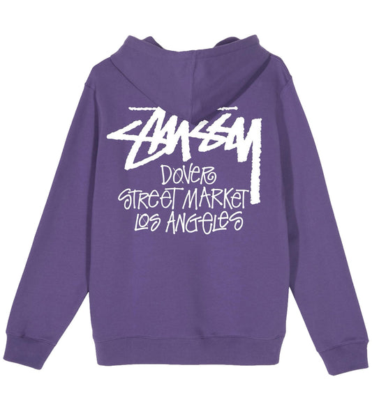 Stussy Dover Street Market Zip Hoodie (Purple)