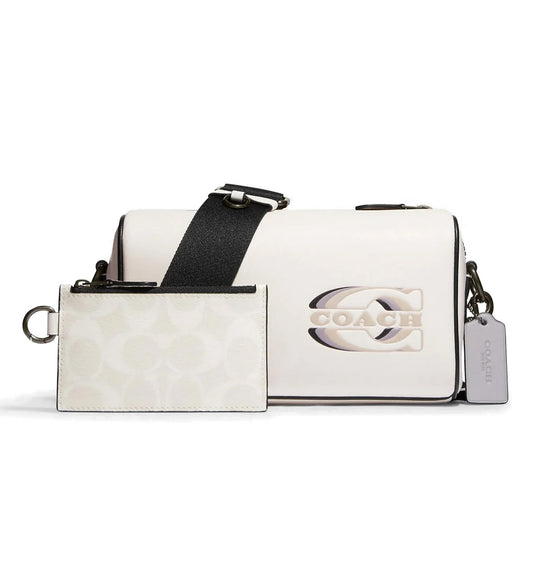 Coach Axel Crossbody with Coach Stamp White Bag