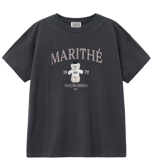 Marithe Mari Graphic Oversized T-Shirt (Black)