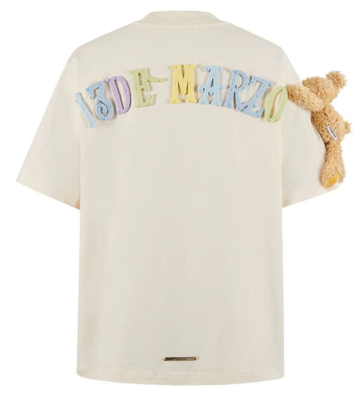 13DE MARZO Macaron Logo T-Shirt (Beige)