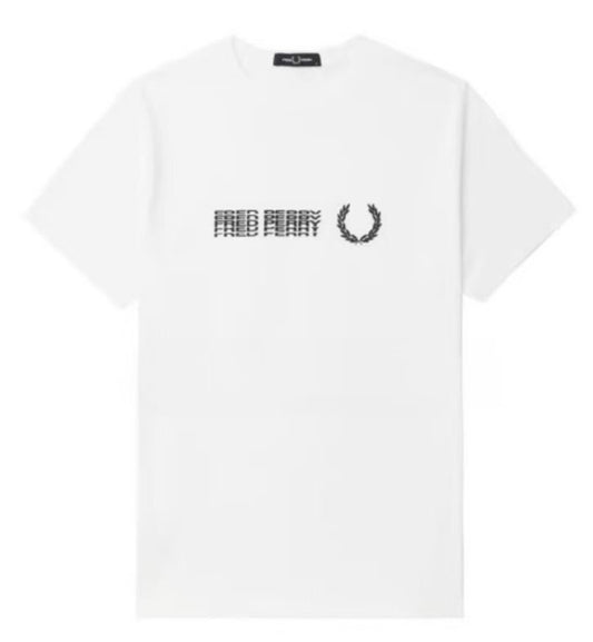 Fred Perry Duplicate Logo T-Shirt (White)
