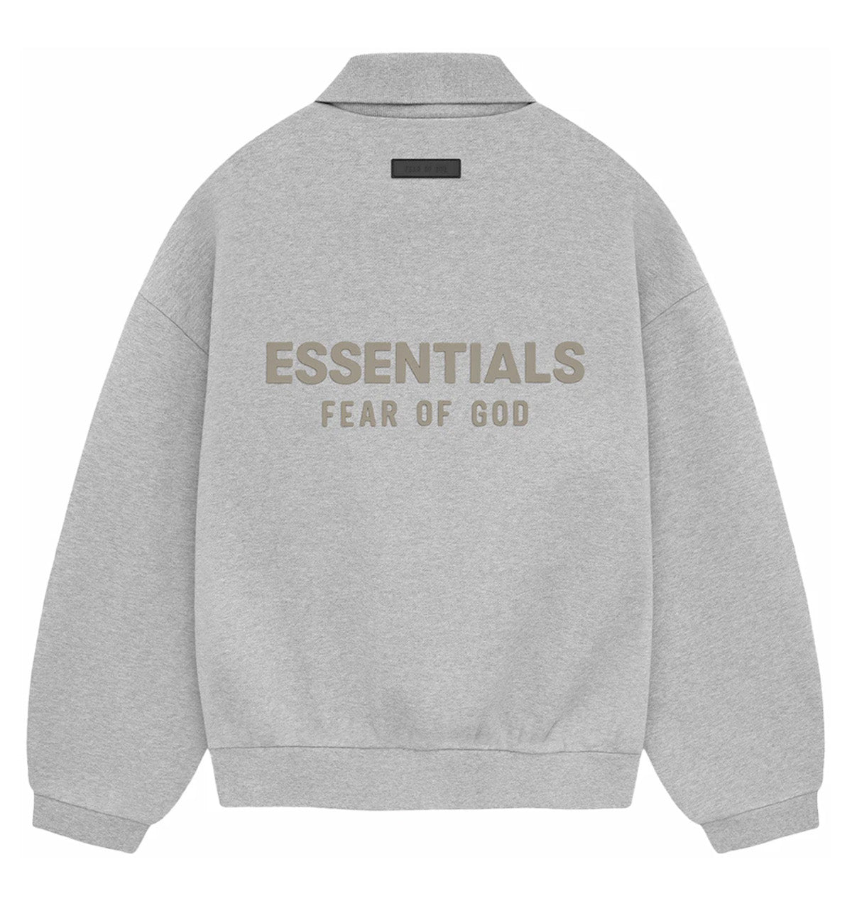 Fear of God - Essentials Long Sleeve Polo Shirt SS24 (Light Heather Grey)