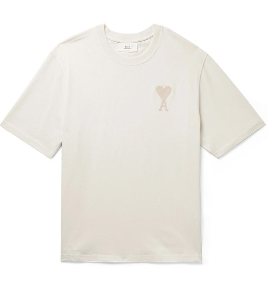 Ami de Coeur Embroidered Heart T-shirt (Neutrals)