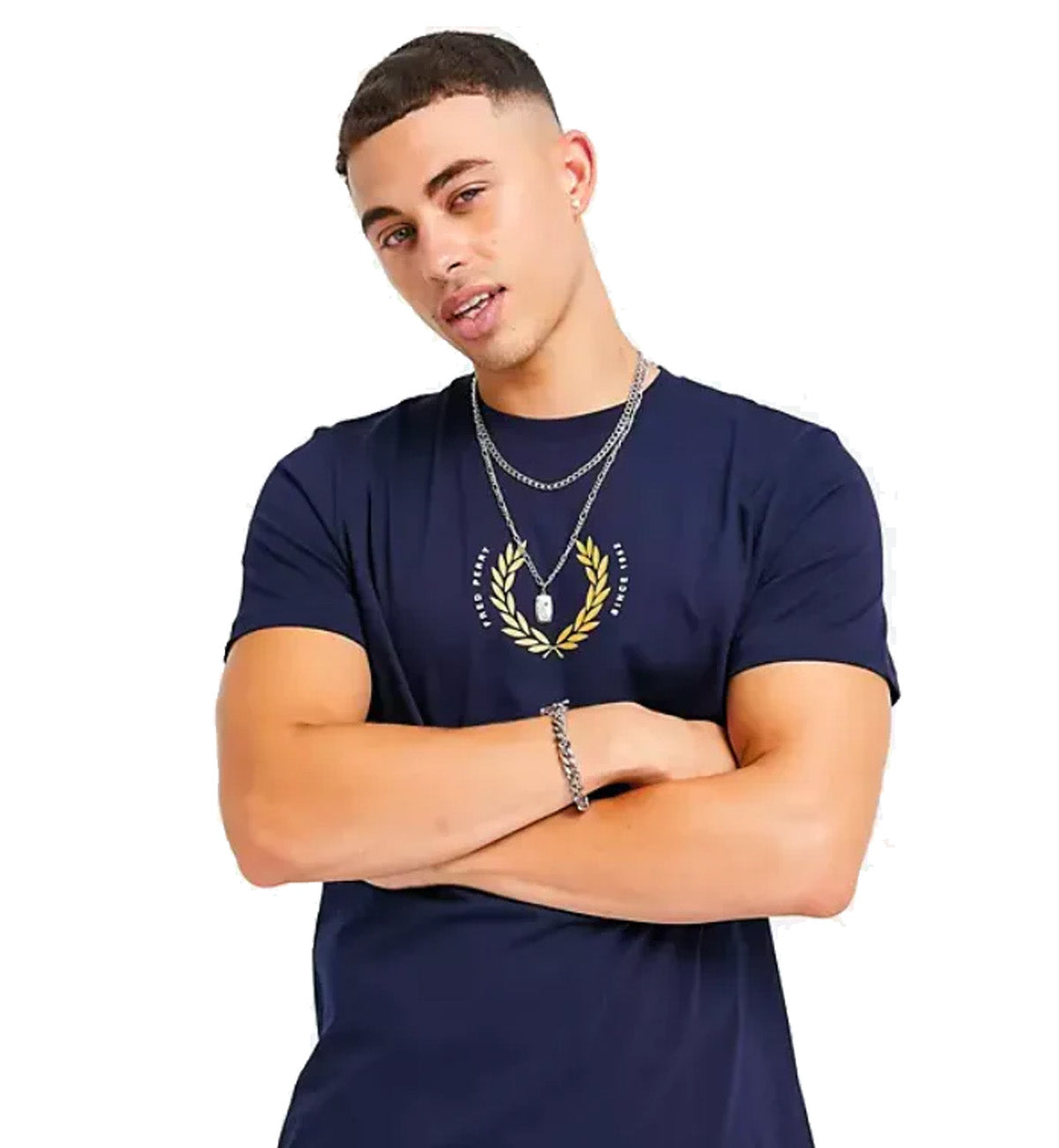 Fred Perry Laurel Wreath T-Shirt (Navy)