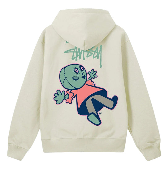 Stussy Dollie Pigment Dyed Hoodie (White)