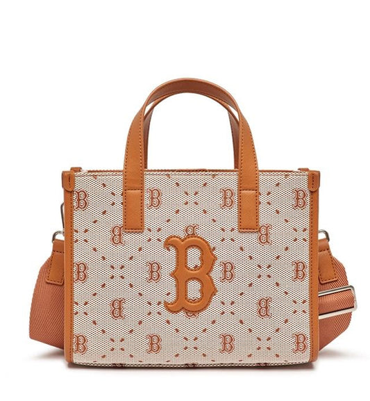 MLB Diamond Monogram S Tote Bag Boston Redsox