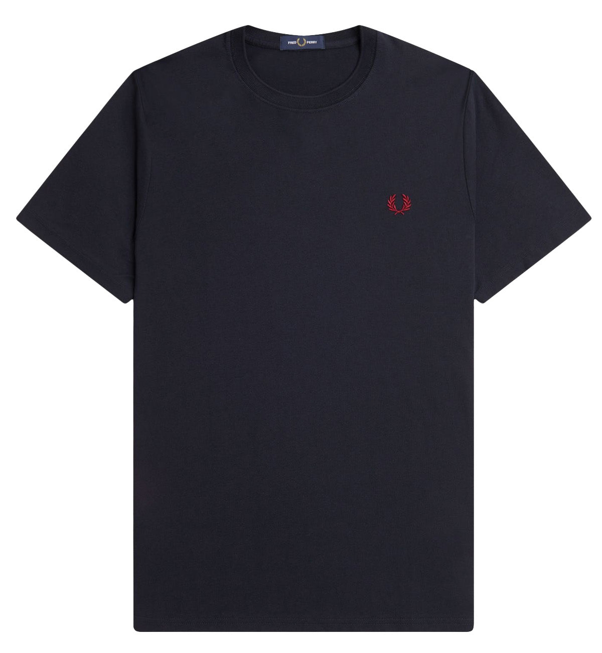 Fred Perry Small Logo T-Shirt (Red Navy)