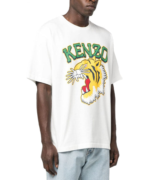 Kenzo Large Varsity Tiger T-Shirt (White)