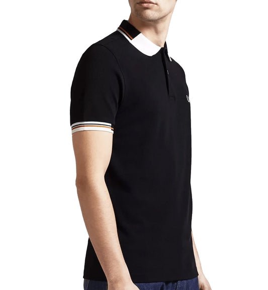 Fred Perry Abstract Collar Polo Shirt