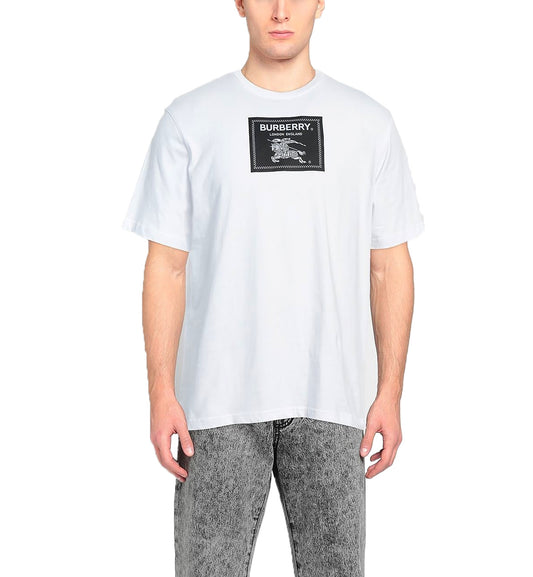 Burberry Equestrian Knight Device T-Shirt (White)