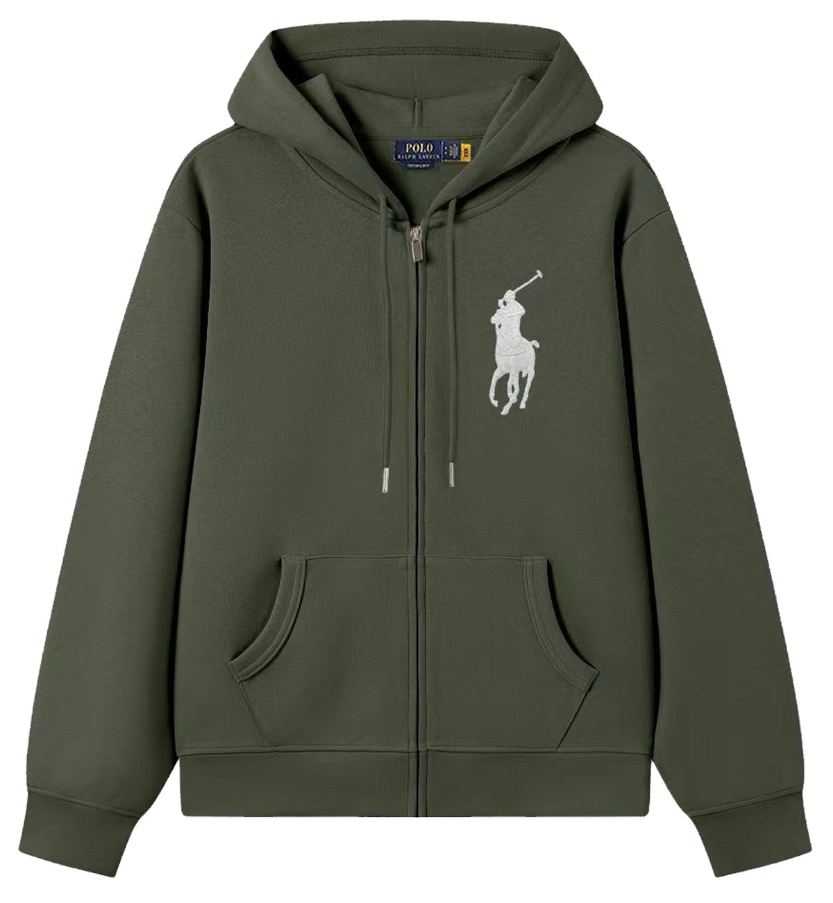 Ralph Lauren Big Logo Zipped Hoodie (Green)