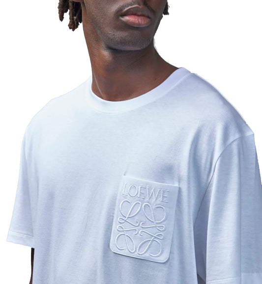 Loewe Fit Logo Pocket T-Shirt (White)