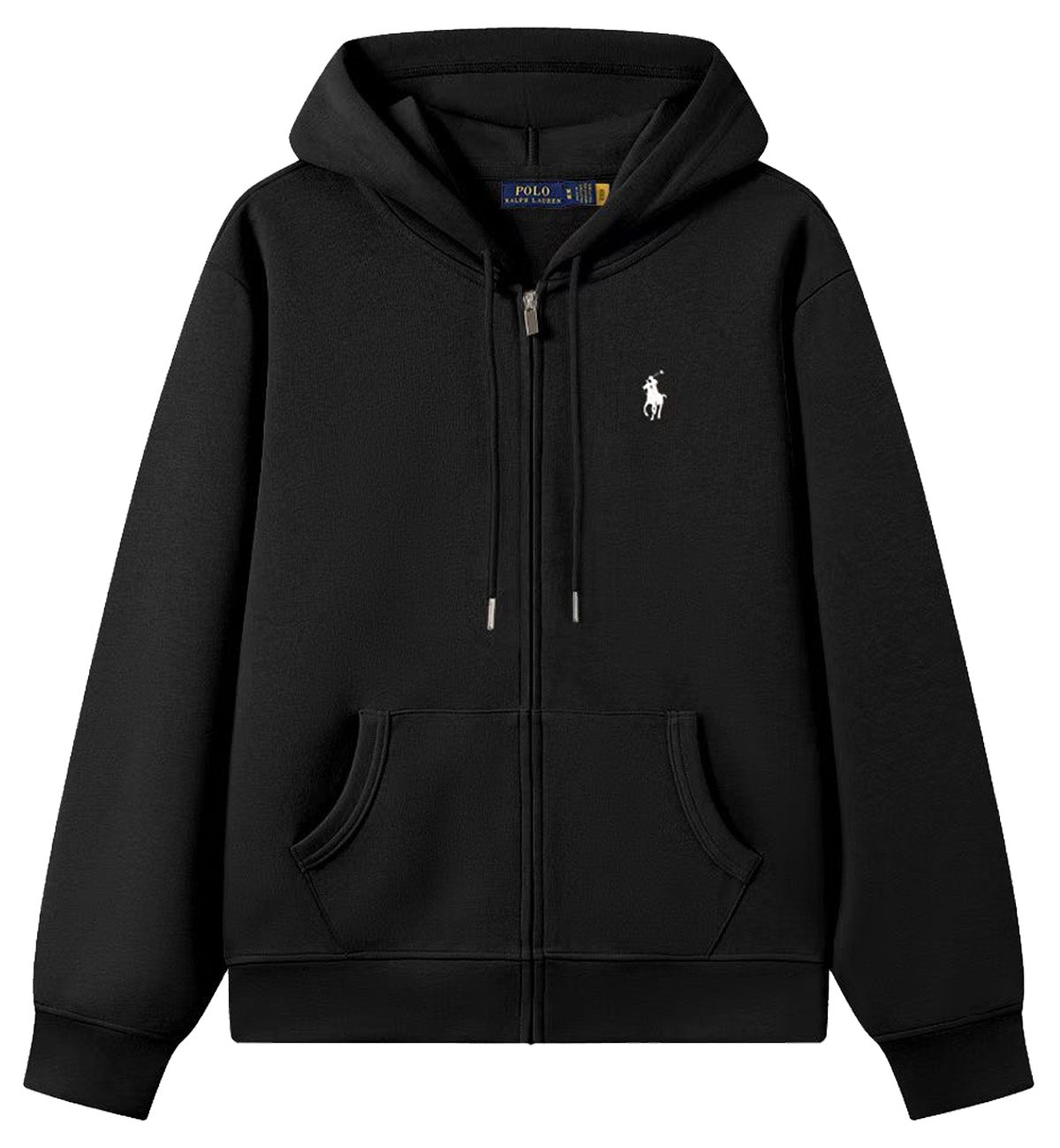 Ralph Lauren Small Logo Zipped Hoodie (Black)