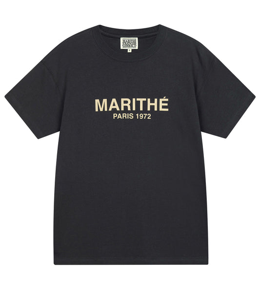 Marithe Regular Logo T-Shirt (Charcoal)