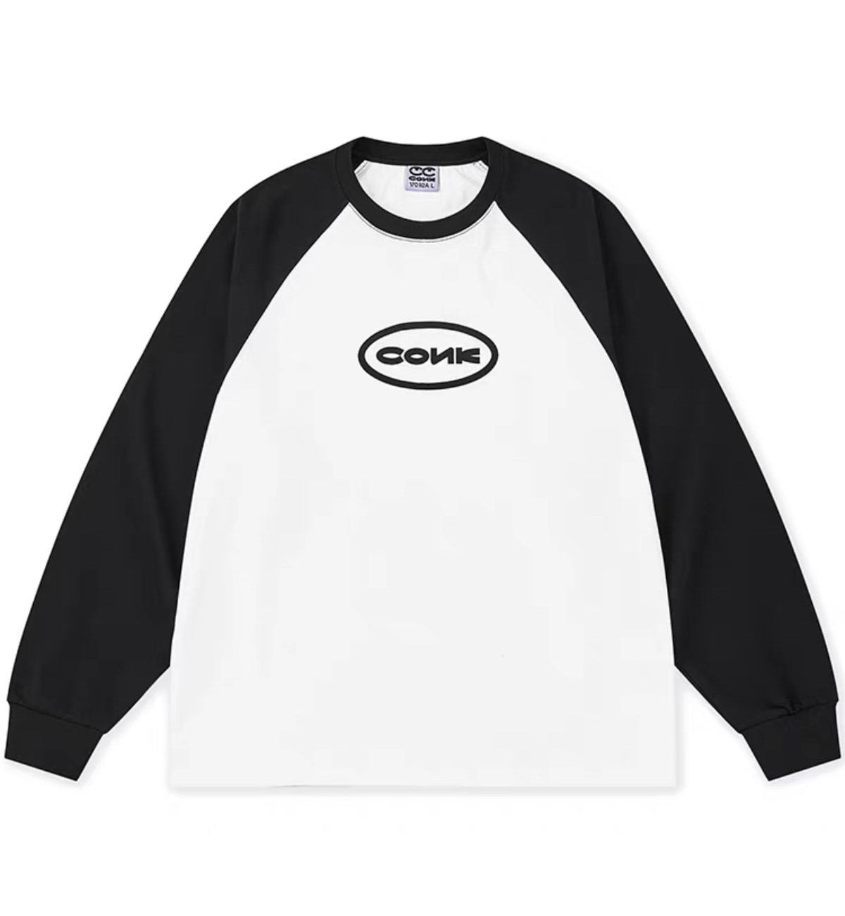 Conklab Round Conk Logo Long Sleeve T-Shirt (Black White)