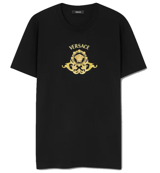 Versace Medusa Print T-Shirt (Black)