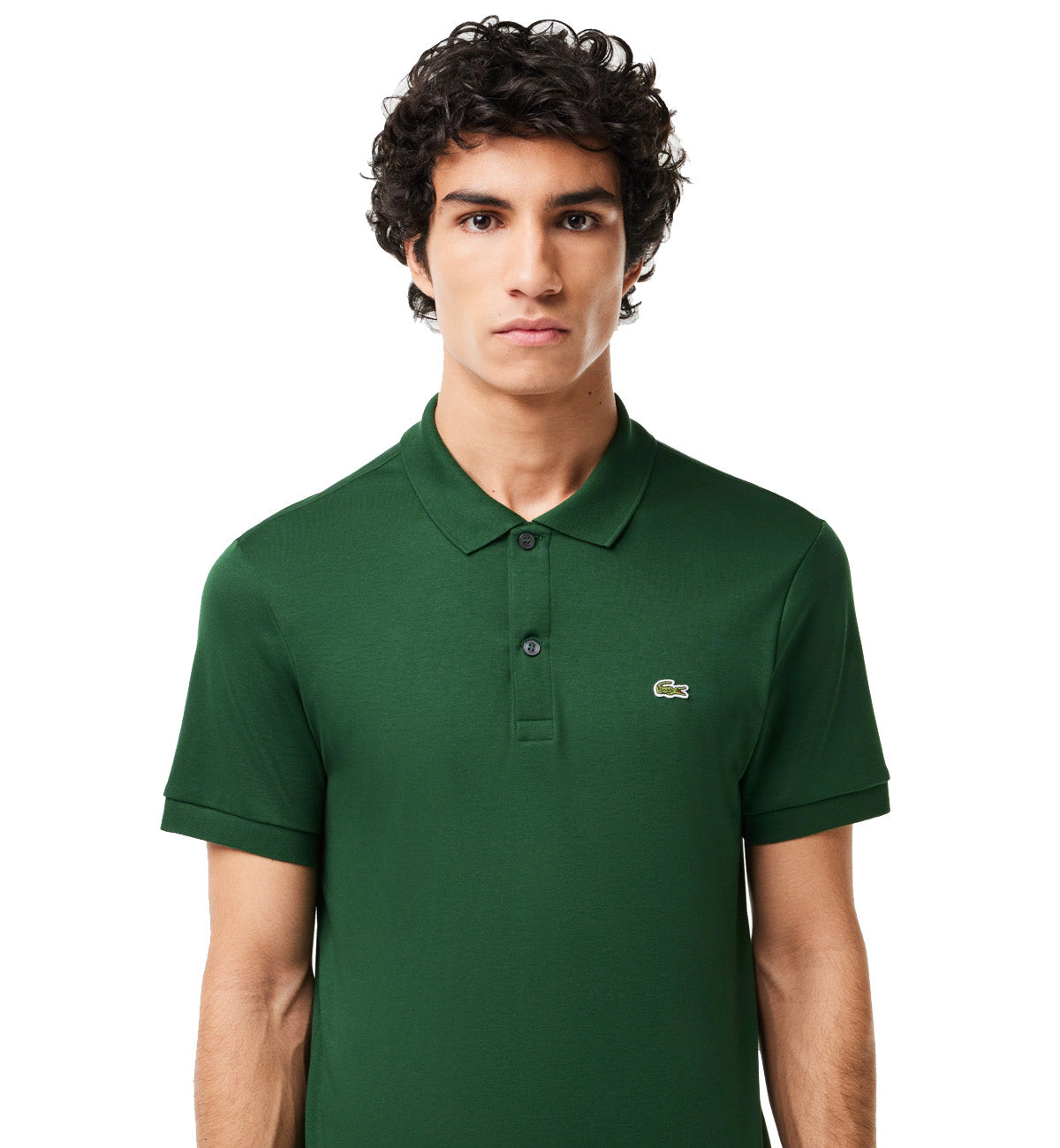 Lacoste Regular Fit Cotton Polo Shirt (Dark Green)