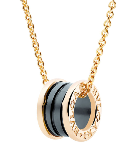 Bvlgari Rose Gold And Ceramic Necklace