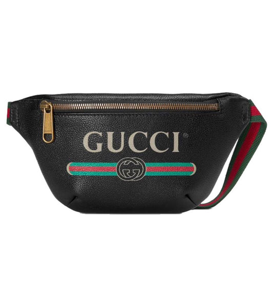 Gucci Print Belt Bag (Black)