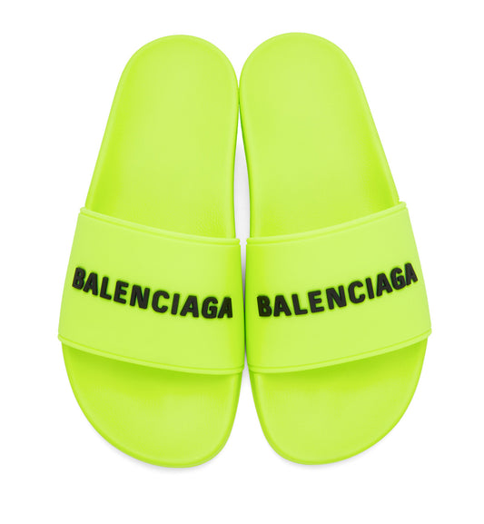 Balenciaga Pool Slides (Lime)