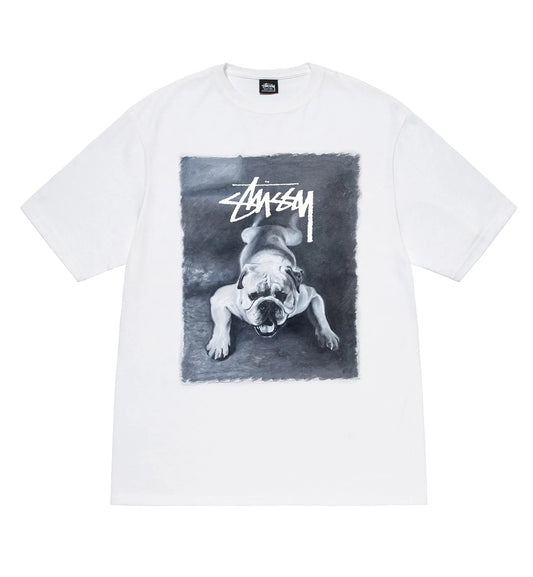 Stussy Bulldog Tee (White)