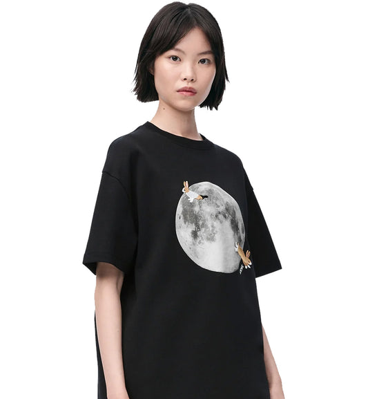 Loewe Bunny Moon T-Shirt (Black)