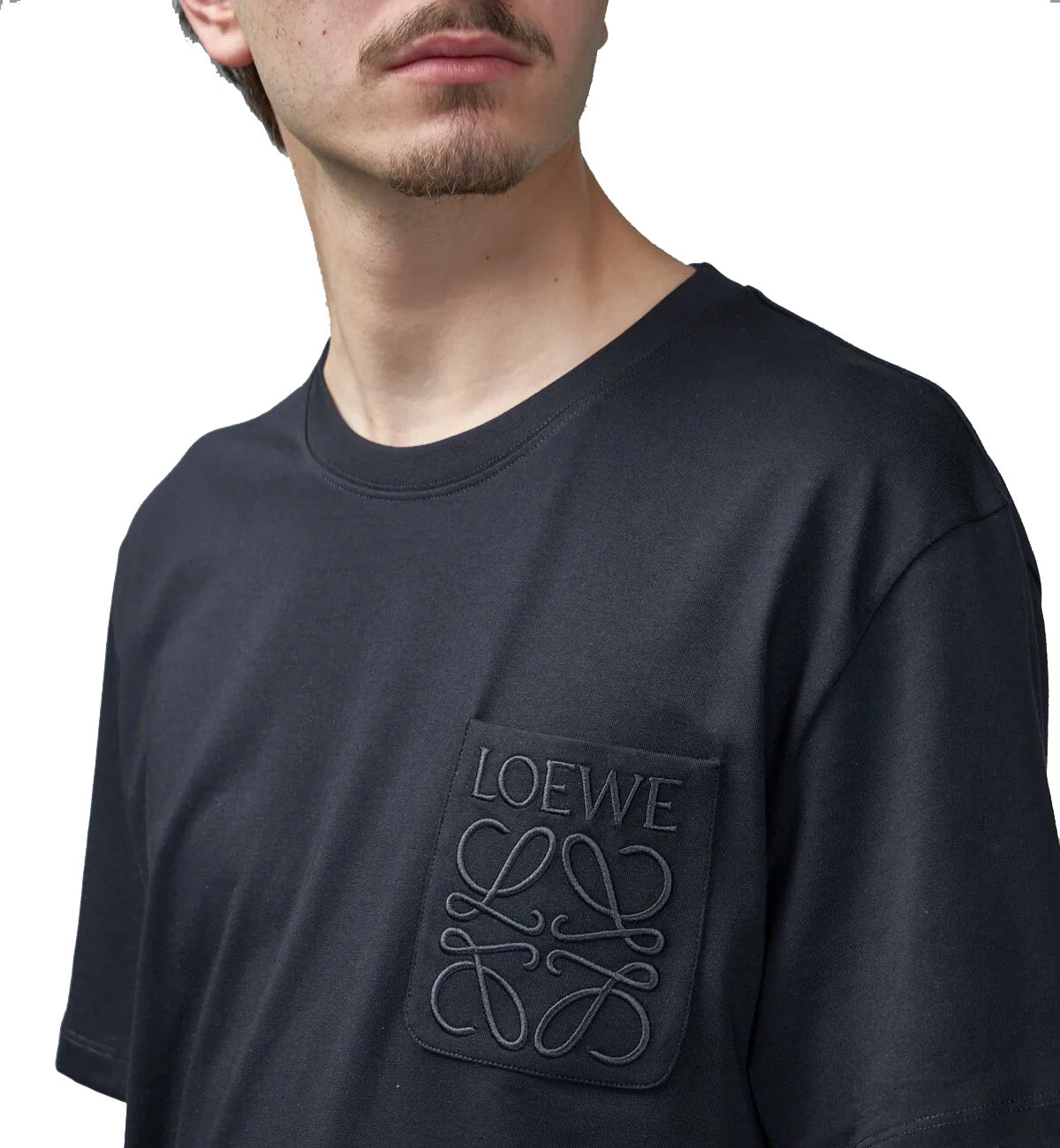 Loewe Fit Logo Pocket T-Shirt (Black)