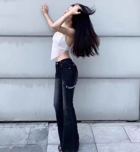 13DE MARZO Jean Pants (Black)