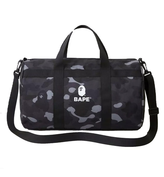 Bape Black Boston Big Duffle Bag