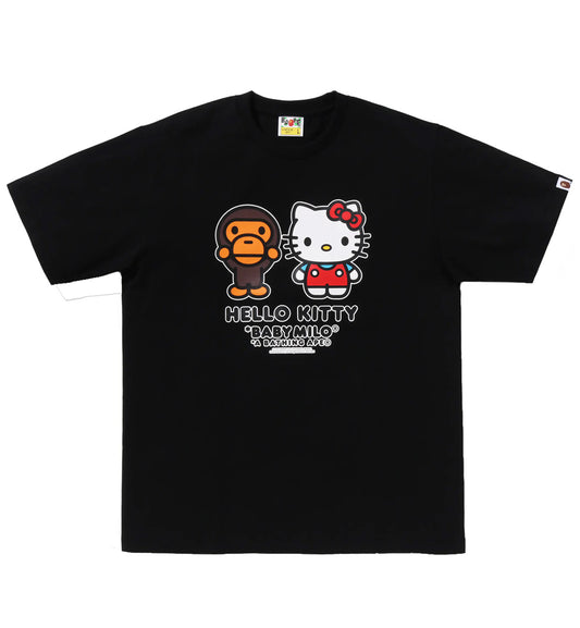 Bape Baby Milo x Hello Kitty T-Shirt (Black)