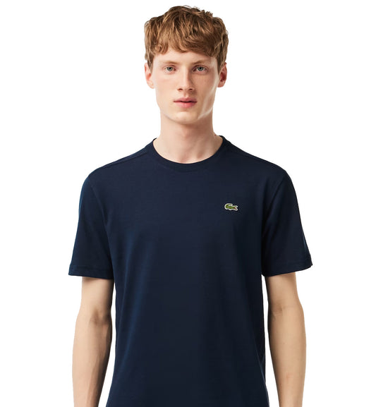 Lacoste Round Neck Small Logo T-Shirt (Navy)