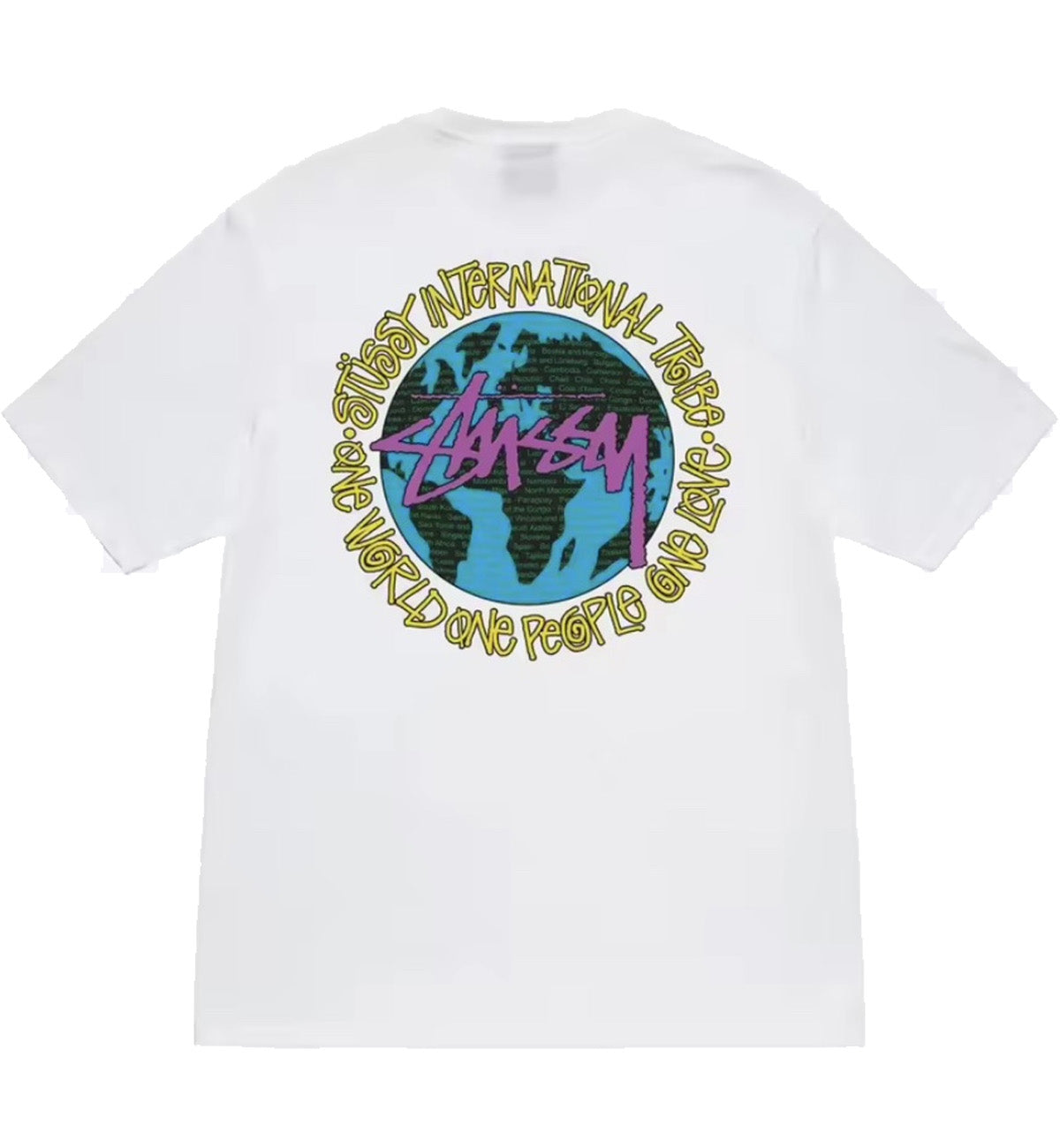 Stussy One World Tee (White) – The Factory KL