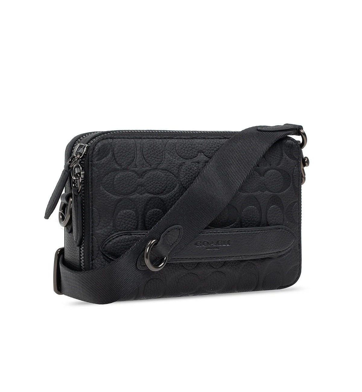 Coach Charter Logo Embossed Crossbody Bag