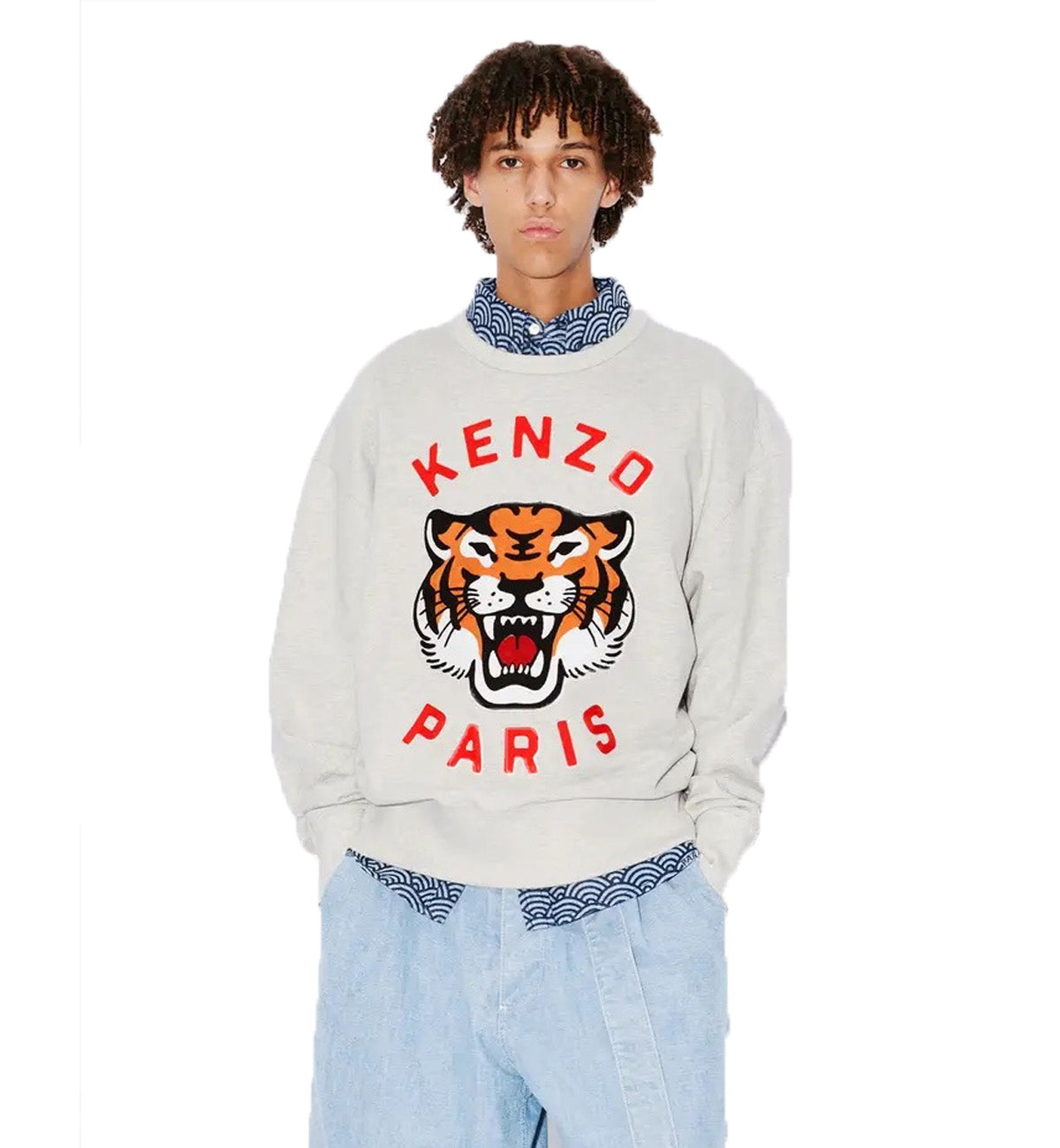 Kenzo Lucky Tiger Sweatshirt (Beige)