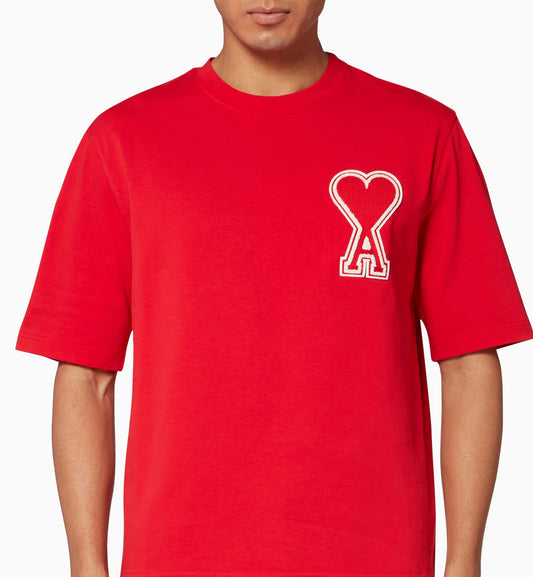 Ami de Coeur Outline Heart T-shirt (Red)