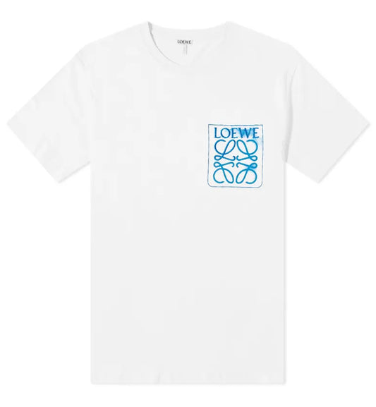 Loewe Anagram Fake Pocket T-Shirt (White)