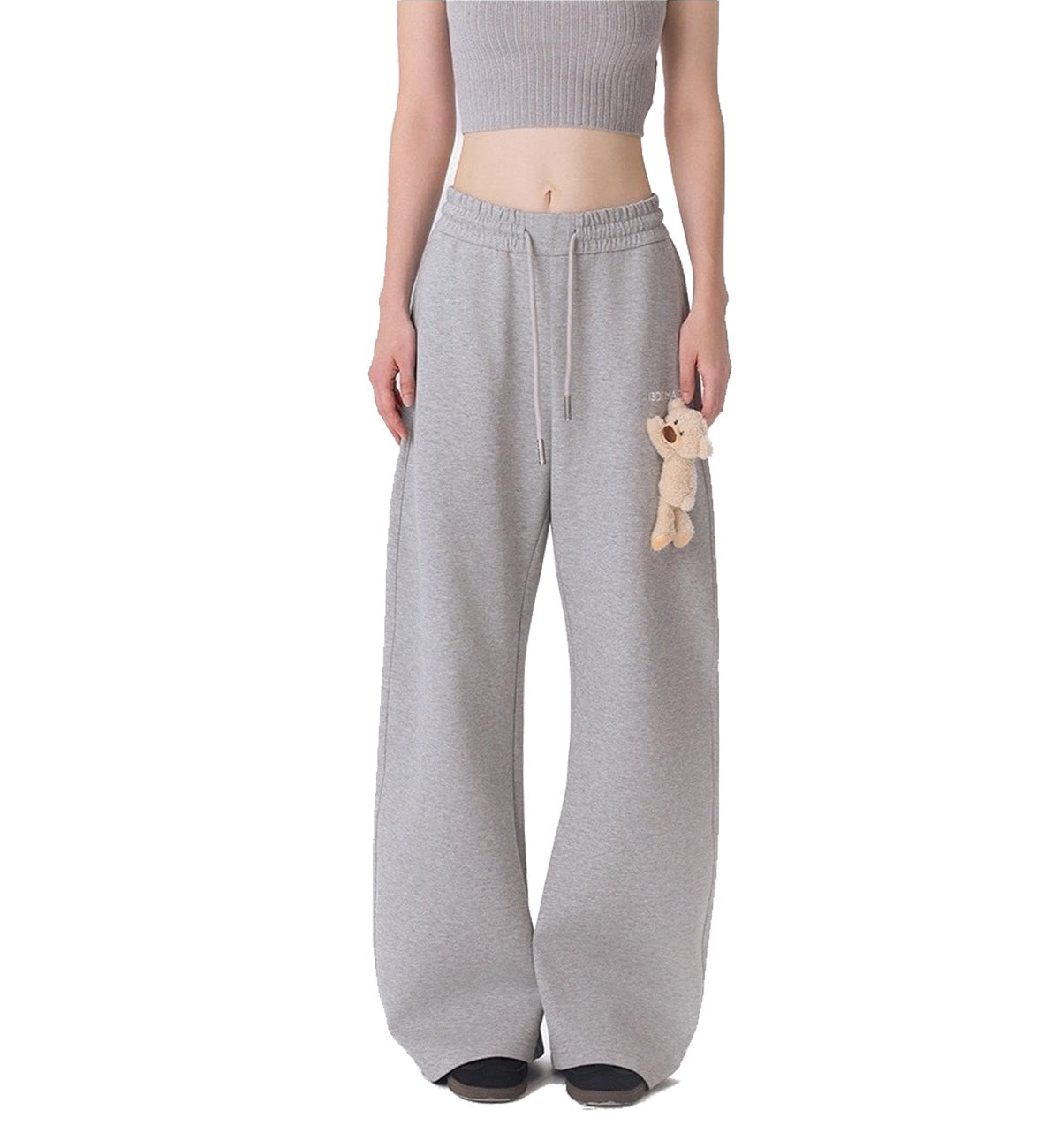13DE MARZO Casual Bear Blade Sweatpants (Grey)