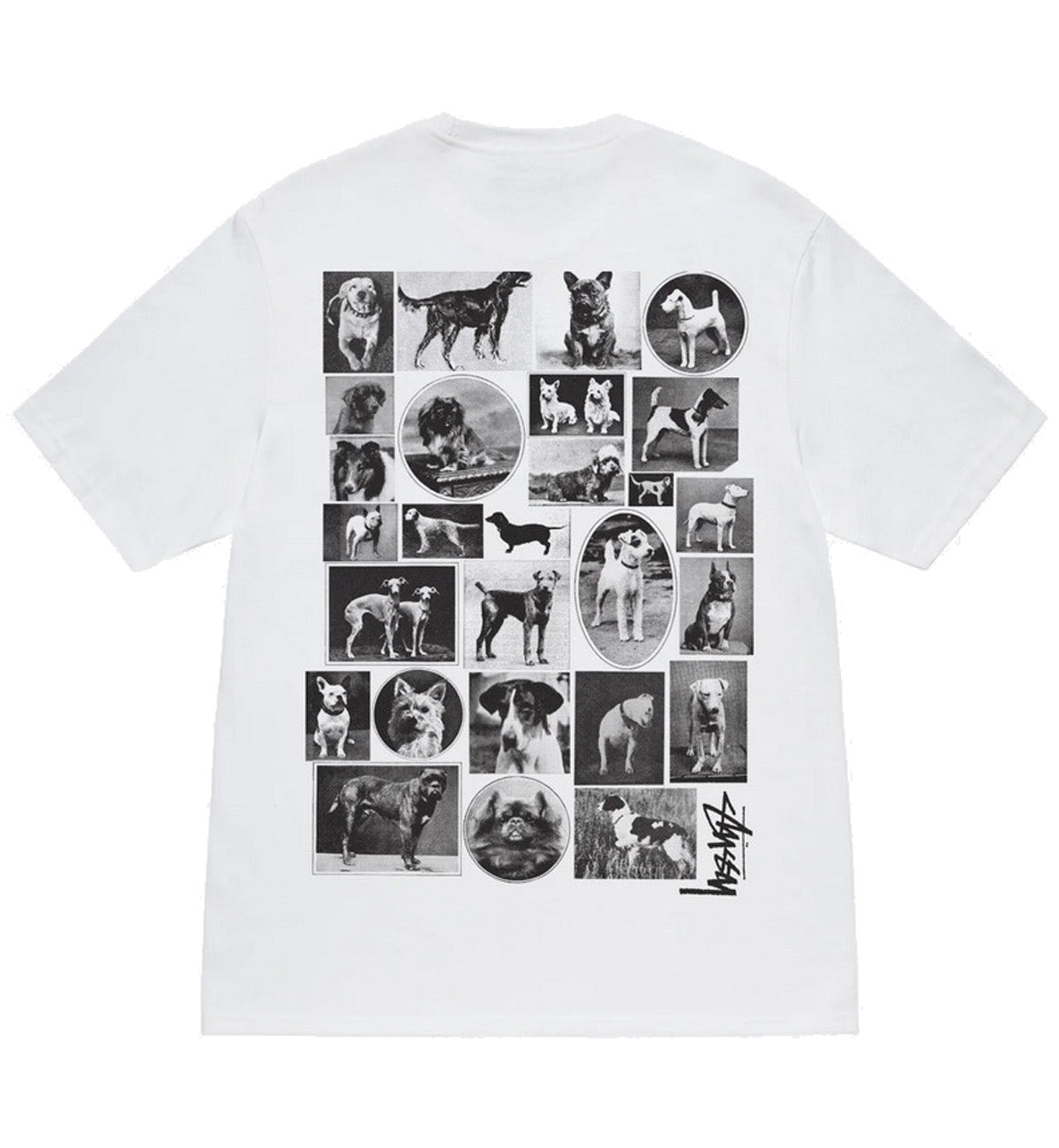 Stussy Dog Collage Tee (White)